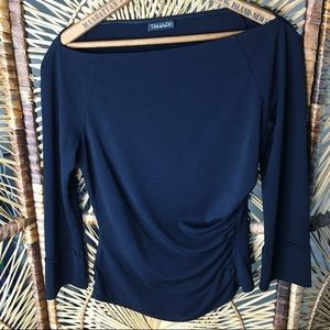 Tahari | Side-Smocked Blouse